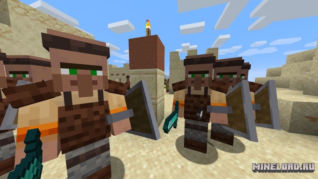 Guard Villagers 1.20.1, 1.19.2, 1.16.5 (защитники деревни) - 4