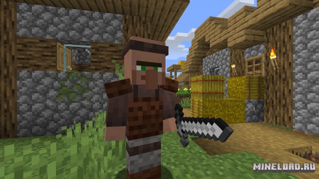 Guard Villagers 1.20.1, 1.19.2, 1.16.5 (защитники деревни) - 2