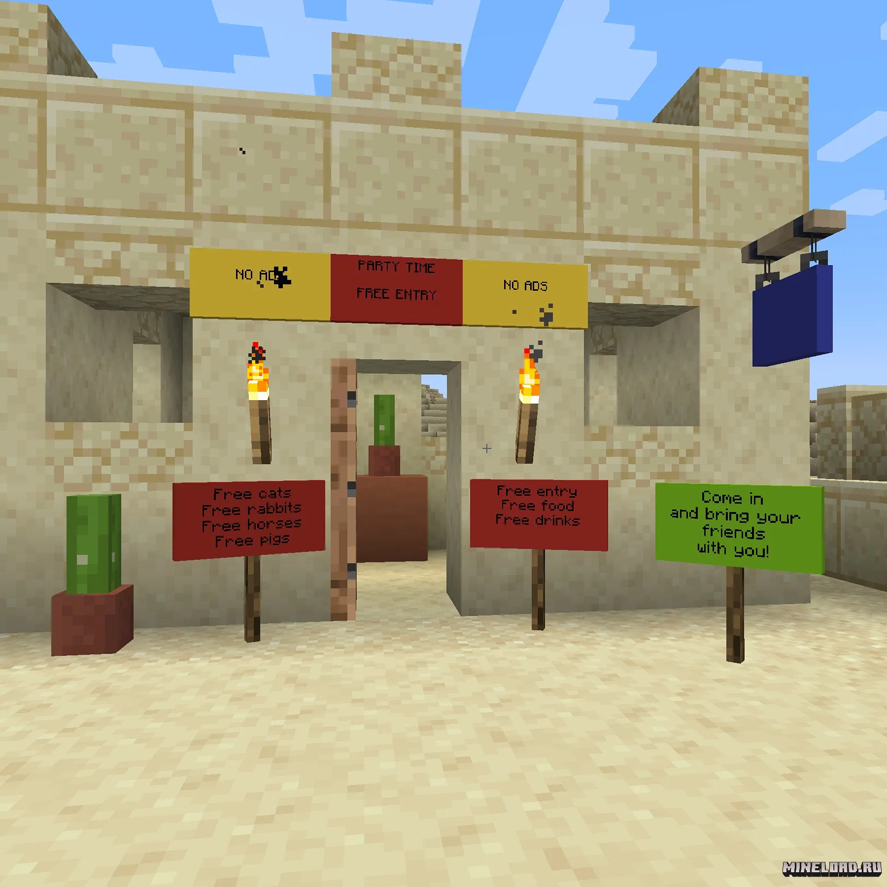 Iron Signs 1.20.4 (железные таблички) - 2