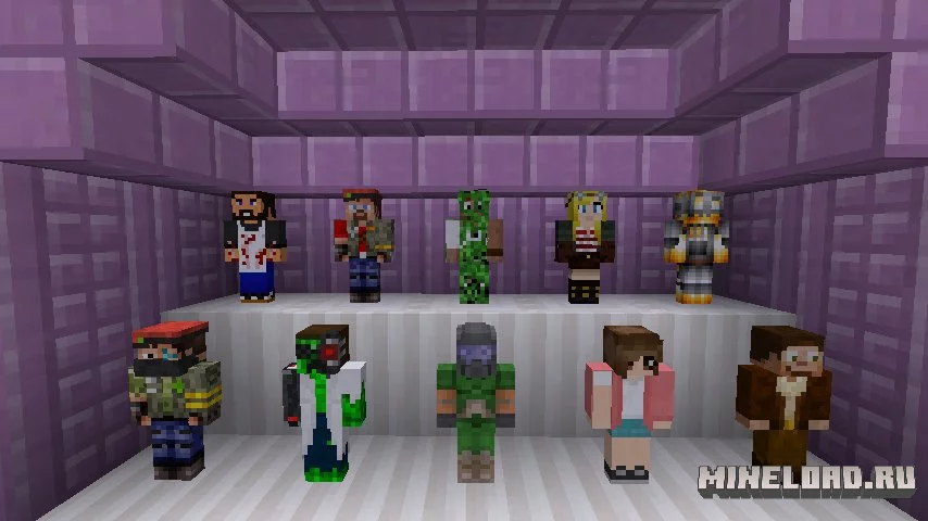 Statues 1.20.4, 1.19.4, 1.18.2, 1.16.5 (статуи мобов и игроков) - 3