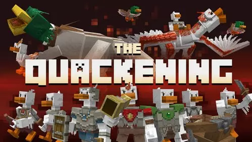 The Quackening 1.20.1 (атака уток) для Майнкрафт