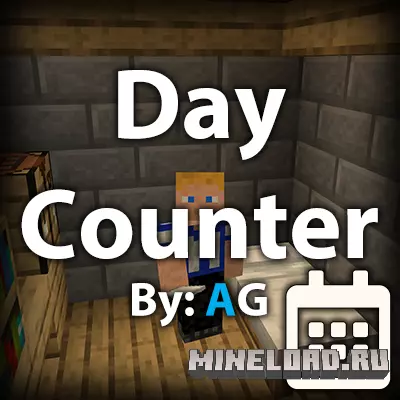 Day Counter 1.21.1, 1.20.1, 1.16.5 для Майнкрафт